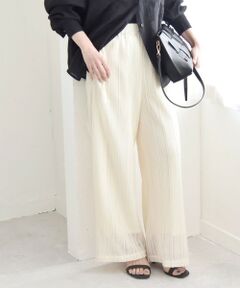 SHIPS / シップス その他パンツ | quaranciel:〈手洗い可能〉ラッセル レース イージー ワイド パンツ