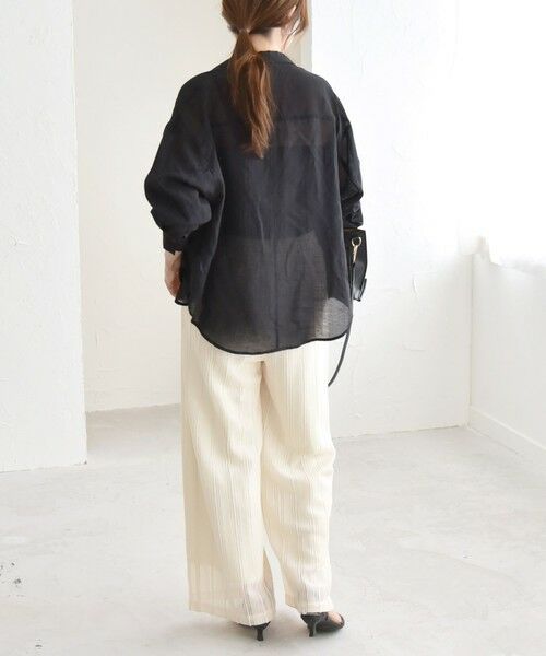 SHIPS / シップス その他パンツ | quaranciel:〈手洗い可能〉ラッセル レース イージー ワイド パンツ | 詳細2