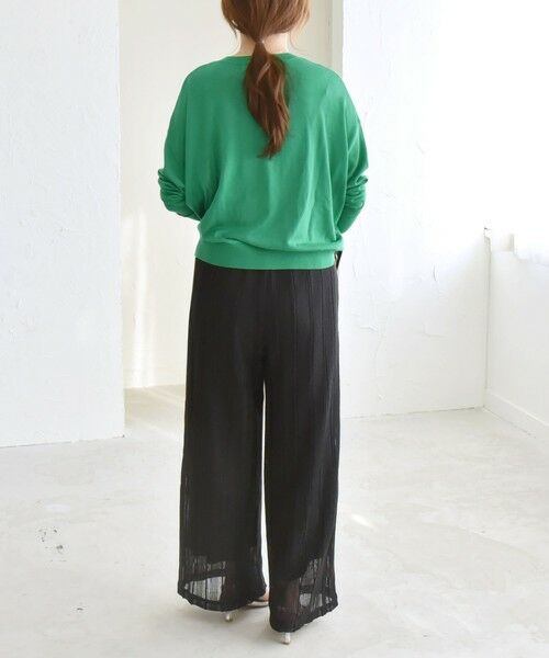 SHIPS / シップス その他パンツ | quaranciel:〈手洗い可能〉ラッセル レース イージー ワイド パンツ | 詳細13