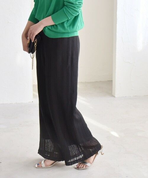 SHIPS / シップス その他パンツ | quaranciel:〈手洗い可能〉ラッセル レース イージー ワイド パンツ | 詳細15