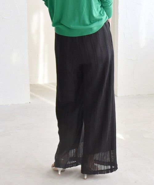 SHIPS / シップス その他パンツ | quaranciel:〈手洗い可能〉ラッセル レース イージー ワイド パンツ | 詳細16