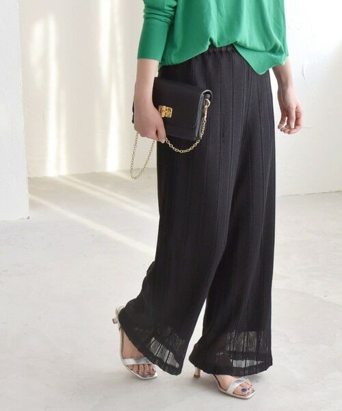 SHIPS / シップス その他パンツ | quaranciel:〈手洗い可能〉ラッセル レース イージー ワイド パンツ | 詳細19