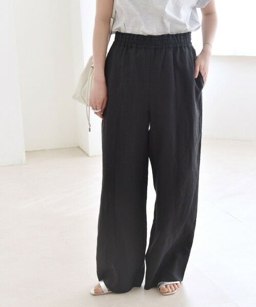 SHIPS / シップス その他パンツ | quaranciel:〈洗濯機可能〉ラミー ピンタック ワイド イージー パンツ | 詳細12