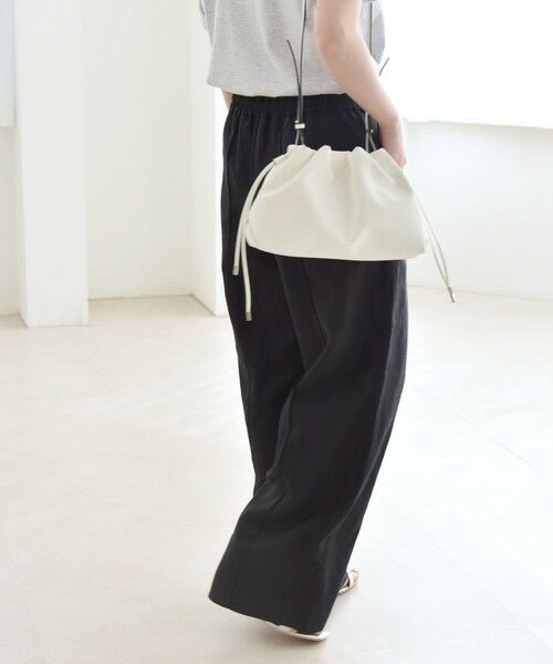 SHIPS / シップス その他パンツ | quaranciel:〈洗濯機可能〉ラミー ピンタック ワイド イージー パンツ | 詳細14