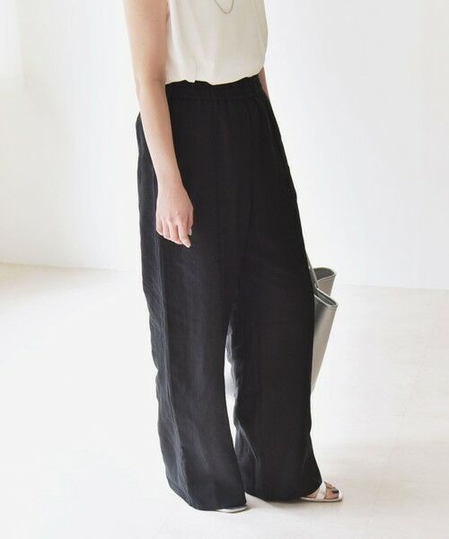 SHIPS / シップス その他パンツ | quaranciel:〈洗濯機可能〉ラミー ピンタック ワイド イージー パンツ | 詳細4