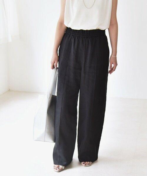 SHIPS / シップス その他パンツ | quaranciel:〈洗濯機可能〉ラミー ピンタック ワイド イージー パンツ | 詳細6