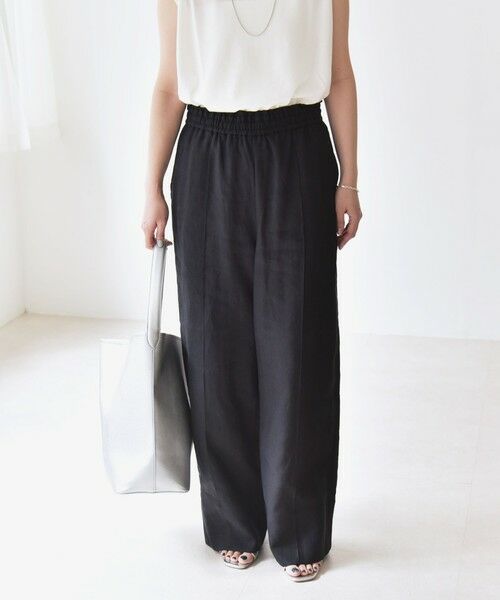 SHIPS / シップス その他パンツ | quaranciel:〈洗濯機可能〉ラミー ピンタック ワイド イージー パンツ | 詳細8