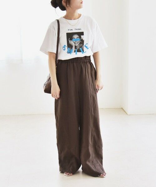 SHIPS / シップス その他パンツ | quaranciel:〈洗濯機可能〉ラミー ピンタック ワイド イージー パンツ | 詳細17