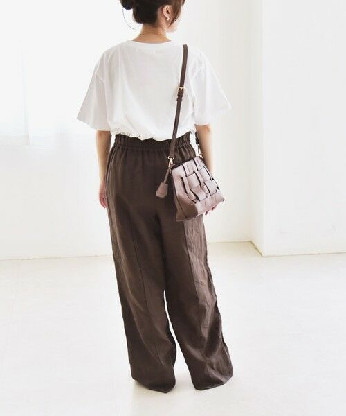 SHIPS / シップス その他パンツ | quaranciel:〈洗濯機可能〉ラミー ピンタック ワイド イージー パンツ | 詳細18