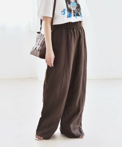 SHIPS / シップス その他パンツ | quaranciel:〈洗濯機可能〉ラミー ピンタック ワイド イージー パンツ | 詳細20