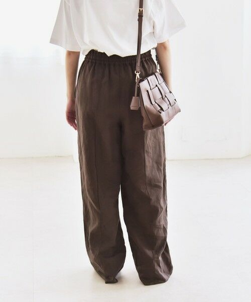 SHIPS / シップス その他パンツ | quaranciel:〈洗濯機可能〉ラミー ピンタック ワイド イージー パンツ | 詳細21