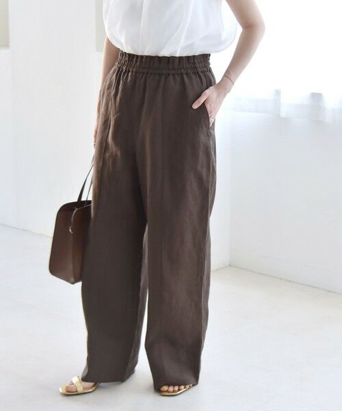 SHIPS / シップス その他パンツ | quaranciel:〈洗濯機可能〉ラミー ピンタック ワイド イージー パンツ | 詳細26