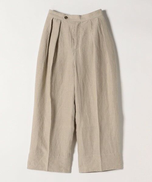 SHIPS / シップス その他パンツ | quaranciel:〈洗濯機可能〉ヨーロピアンフラックス リネン タック ワイド パンツ | 詳細13