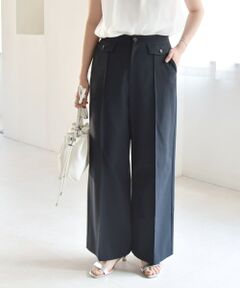 SHIPS / シップス その他パンツ | quaranciel: フラップ デザイン センター シーム セミ ワイド パンツ（セットアップ対応）