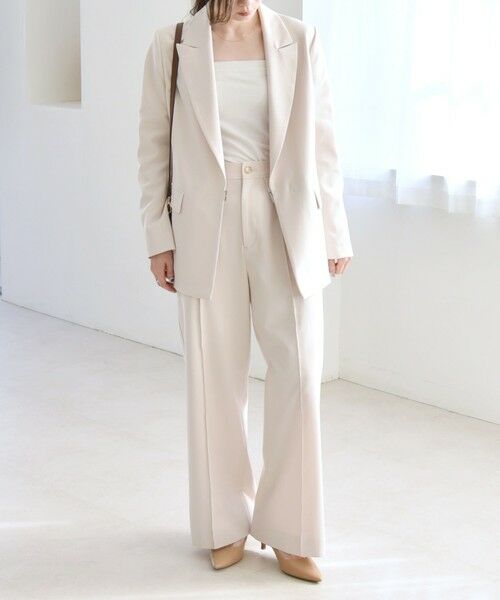 SHIPS / シップス その他パンツ | quaranciel: フラップ デザイン センター シーム セミ ワイド パンツ（セットアップ対応） | 詳細1