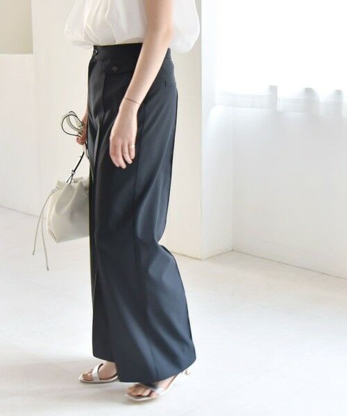 SHIPS / シップス その他パンツ | quaranciel: フラップ デザイン センター シーム セミ ワイド パンツ（セットアップ対応） | 詳細23