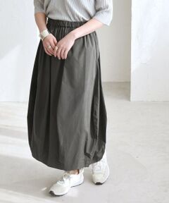 SHIPS / シップス ミニ・ひざ丈スカート | quaranciel:〈洗濯機可能〉タイプライターライク コクーン スカート