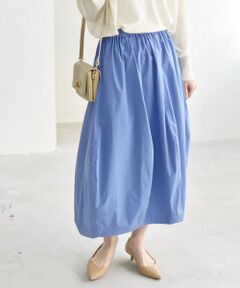 SHIPS / シップス ミニ・ひざ丈スカート | quaranciel:〈洗濯機可能〉タイプライターライク コクーン スカート