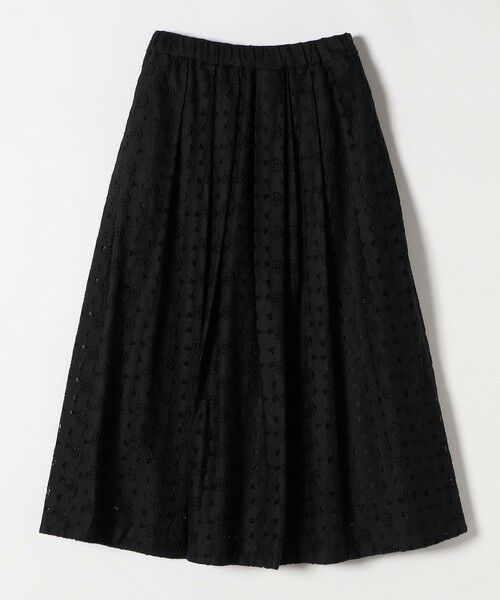 SHIPS / シップス ミニ・ひざ丈スカート | quaranciel:〈手洗い可能〉フラワー レース ランダム タック スカート | 詳細9