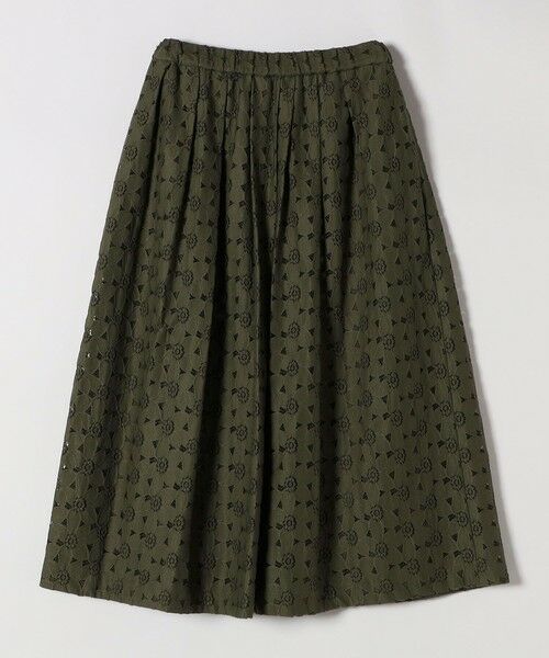 SHIPS / シップス ミニ・ひざ丈スカート | quaranciel:〈手洗い可能〉フラワー レース ランダム タック スカート | 詳細23