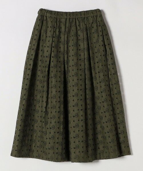 SHIPS / シップス ミニ・ひざ丈スカート | quaranciel:〈手洗い可能〉フラワー レース ランダム タック スカート | 詳細24