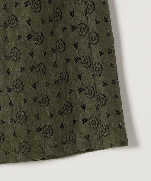 SHIPS / シップス ミニ・ひざ丈スカート | quaranciel:〈手洗い可能〉フラワー レース ランダム タック スカート | 詳細28