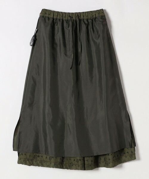 SHIPS / シップス ミニ・ひざ丈スカート | quaranciel:〈手洗い可能〉フラワー レース ランダム タック スカート | 詳細29