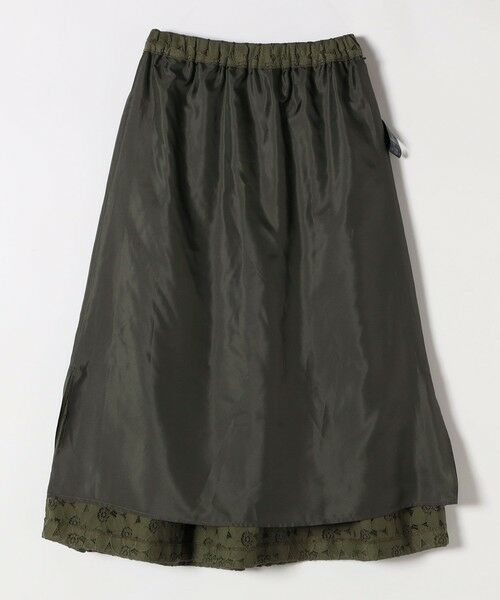 SHIPS / シップス ミニ・ひざ丈スカート | quaranciel:〈手洗い可能〉フラワー レース ランダム タック スカート | 詳細30