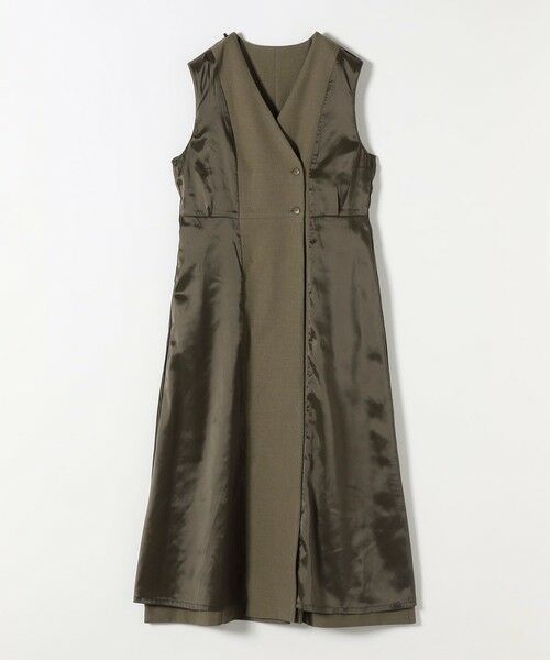 SHIPS / シップス ロング・マキシ丈ワンピース | quaranciel: Vカラー ロング ジレ ワンピース | 詳細15