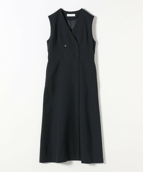 SHIPS / シップス ロング・マキシ丈ワンピース | quaranciel: Vカラー ロング ジレ ワンピース | 詳細27