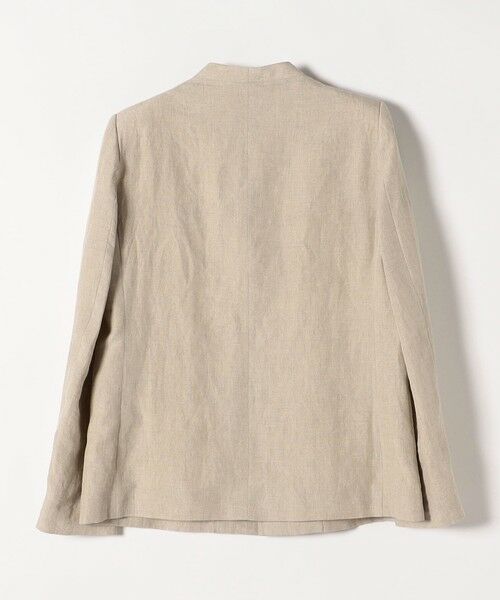 SHIPS / シップス ノーカラージャケット | quaranciel:〈手洗い可能〉ヨーロピアンフラックス リネン ノーラペル オーバー ジャケット | 詳細17
