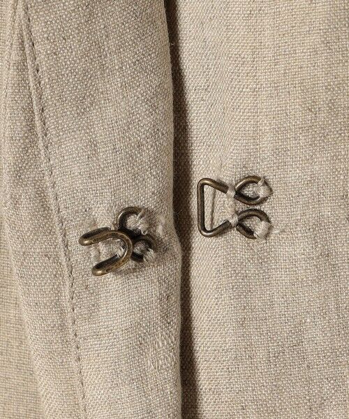 SHIPS / シップス ノーカラージャケット | quaranciel:〈手洗い可能〉ヨーロピアンフラックス リネン ノーラペル オーバー ジャケット | 詳細19