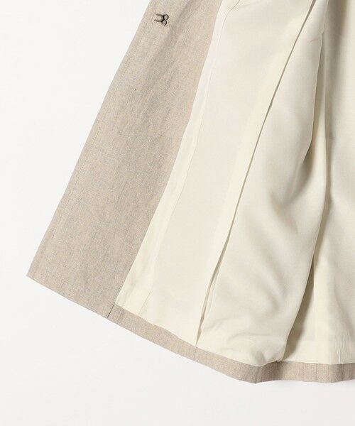 SHIPS / シップス ノーカラージャケット | quaranciel:〈手洗い可能〉ヨーロピアンフラックス リネン ノーラペル オーバー ジャケット | 詳細21