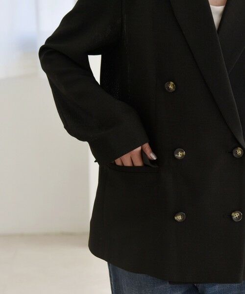 SHIPS / シップス テーラードジャケット | quaranciel:〈手洗い可能〉メッシュ ダブルブレスト テーラード ジャケット | 詳細20