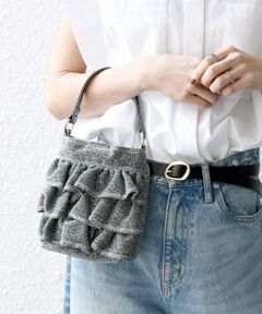 SHIPS / シップス ショルダーバッグ | SHIPS any: ラメ フリル ミニ ショルダー バッグ