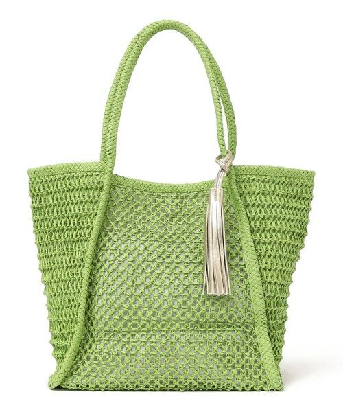 SHIPS / シップス トートバッグ | 《一部追加予約》SHIPS any: タッセル 透かし編み ペーパー トート バッグ | 詳細18