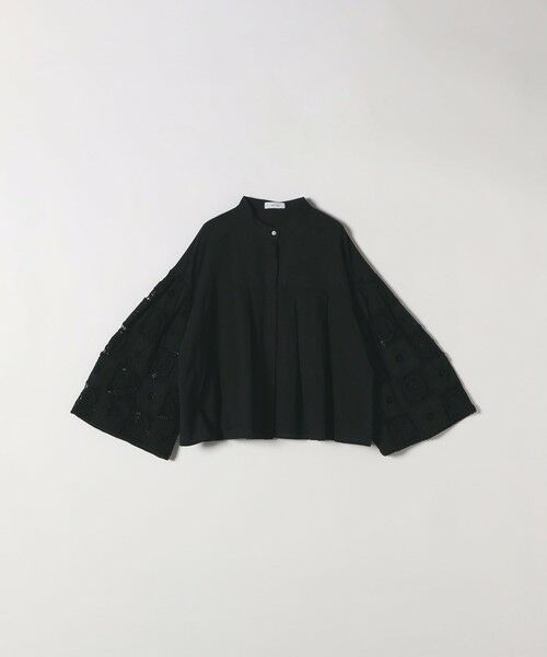 SHIPS / シップス シャツ・ブラウス | SHIPS any:〈手洗い可能〉パッチワーク レース スリーブ バンドカラー シャツ | 詳細30