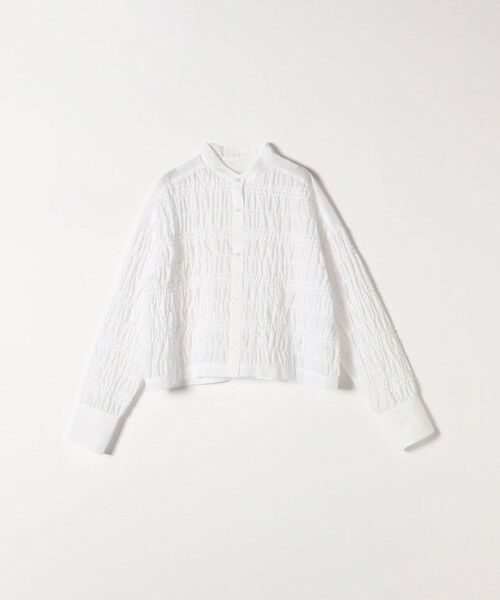 SHIPS / シップス シャツ・ブラウス | SHIPS any:〈洗濯機可能〉シアー シャーリング プチフリル バンドカラー シャツ | 詳細7