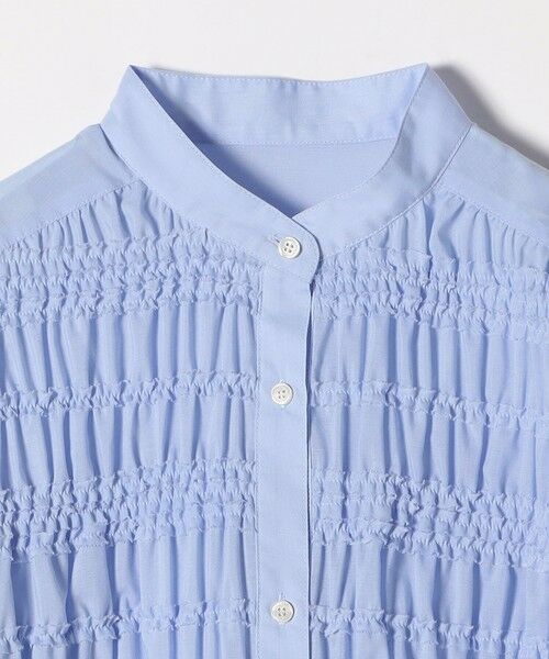 SHIPS / シップス シャツ・ブラウス | SHIPS any:〈洗濯機可能〉シアー シャーリング プチフリル バンドカラー シャツ | 詳細16