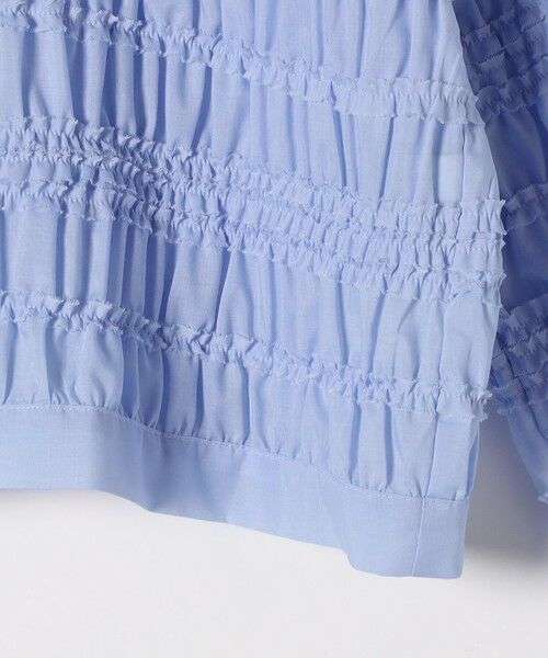 SHIPS / シップス シャツ・ブラウス | SHIPS any:〈洗濯機可能〉シアー シャーリング プチフリル バンドカラー シャツ | 詳細17