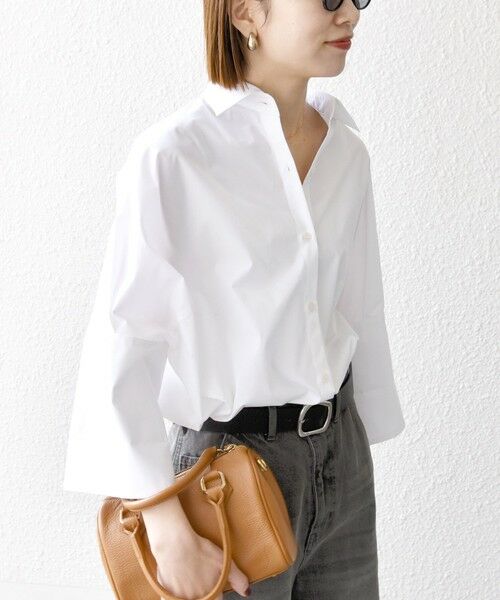 SHIPS / シップス シャツ・ブラウス | SHIPS any:〈洗濯機可能〉タイプライター ドルマン ビッグ シャツ | 詳細7