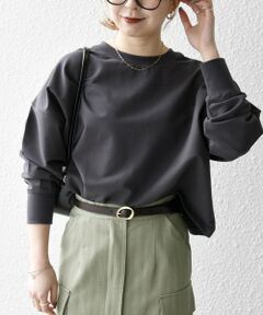 SHIPS / シップス カットソー | 《一部追加予約》SHIPS any:〈洗濯機可能〉インレイ ロングスリーブ コンパクト プルオーバー