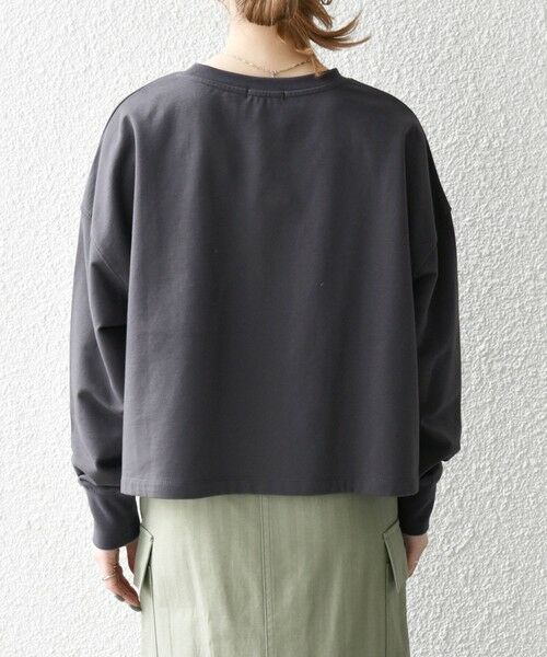 SHIPS / シップス カットソー | 《一部追加予約》SHIPS any:〈洗濯機可能〉インレイ ロングスリーブ コンパクト プルオーバー | 詳細30