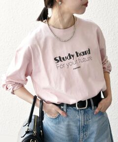 SHIPS / シップス Tシャツ | 【SHIPS any別注】MONMIMI:〈洗濯機可能〉ロゴ プリント ロンTEE 25SS