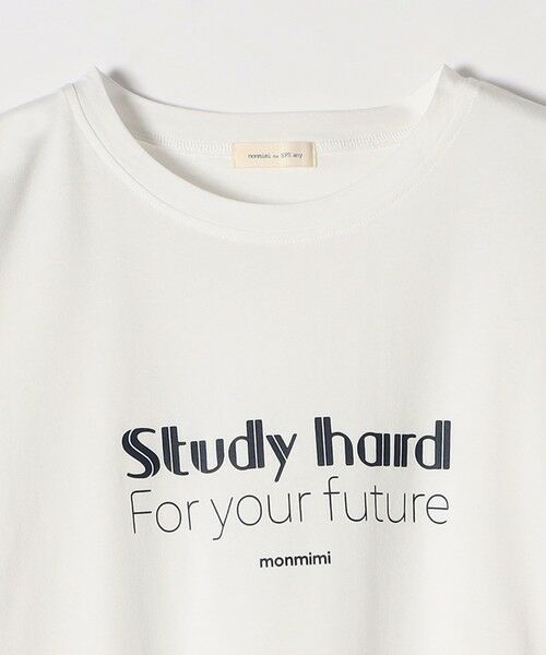 SHIPS / シップス Tシャツ | 【SHIPS any別注】MONMIMI:〈洗濯機可能〉ロゴ プリント ロンTEE 25SS | 詳細10
