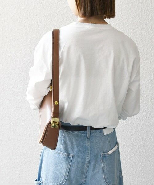 SHIPS / シップス Tシャツ | 【SHIPS any別注】MONMIMI:〈洗濯機可能〉ロゴ プリント ロンTEE 25SS | 詳細4