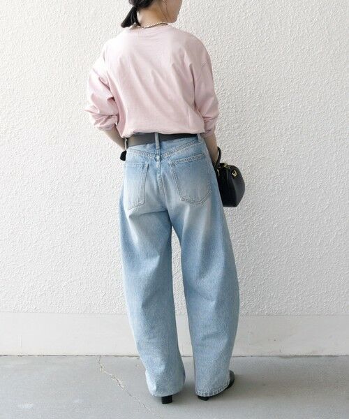 SHIPS / シップス Tシャツ | 【SHIPS any別注】MONMIMI:〈洗濯機可能〉ロゴ プリント ロンTEE 25SS | 詳細15