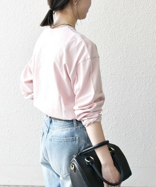 SHIPS / シップス Tシャツ | 【SHIPS any別注】MONMIMI:〈洗濯機可能〉ロゴ プリント ロンTEE 25SS | 詳細18