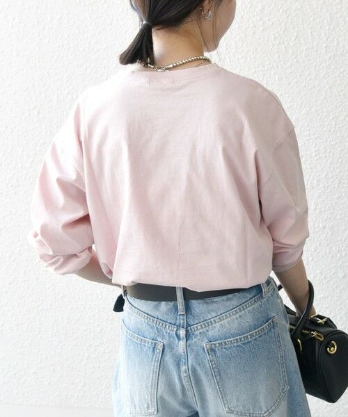 SHIPS / シップス Tシャツ | 【SHIPS any別注】MONMIMI:〈洗濯機可能〉ロゴ プリント ロンTEE 25SS | 詳細19