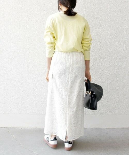 SHIPS / シップス Tシャツ | 【SHIPS any別注】MONMIMI:〈洗濯機可能〉ロゴ プリント ロンTEE 25SS | 詳細25